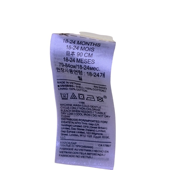 Yellow Gap lined Summer floral dress for 18-24m EUC - Picture 8 of 8